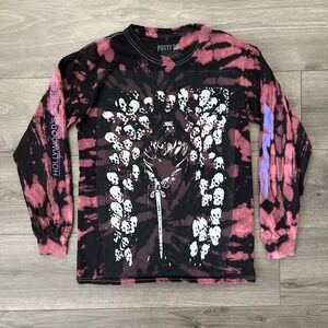 Posty Co Post Malone Mens S Long Sleeve T Shirt Burgundy Hollywoods Bleeding